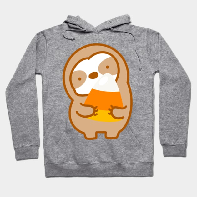 Cute Candy Corn Sloth Hoodie by theslothinme